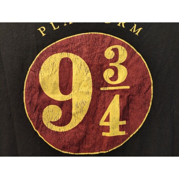 Harry Potter Hogwarts Express Platform 9 3/4 T-Shirt Men's Size M Black Medium - Picture 5 of 11